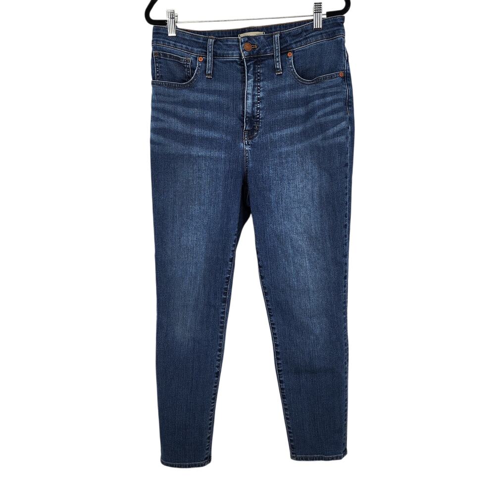 Madewell Dark Wash Curvy High Rise Skinny Crop Stretch Jeans Size 30